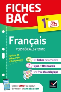 Fiches bac Français 1re générale & techno Bac 2022