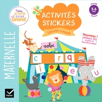 ACTIVITES STICKERS - LETTRES CURSIVES GRANDE SECTION