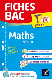 FICHES BAC MATHS TLE (SPECIALITE) - BAC 2024 - NOUVEAU PROGRAMME DE TERMINALE