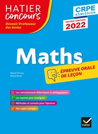 Mathématiques - CRPE 2022 - Epreuve orale d'admission