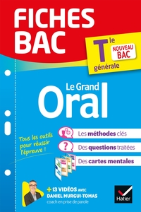 FICHES BAC LE GRAND ORAL TLE GENERALE - BAC 2024 - NOUVEAU BAC