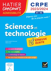 SCIENCES ET TECHNO - CRPE 2023-2024 - EPREUVE ECRITE D'ADMISSIBILITE