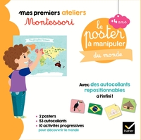 COFFRET MONTESSORI POSTER A MANIPULER DU MONDE