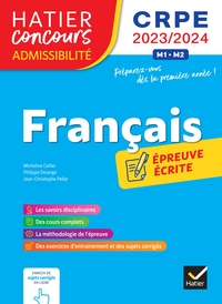 FRANCAIS - CRPE 2023-2024 - EPREUVE ECRITE D'ADMISSIBILITE