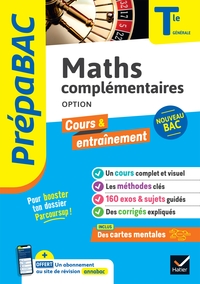 Prépabac Maths complémentaires (option) Tle générale - Bac 2024