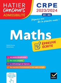 MATHEMATIQUES - CRPE 2023-2024 - EPREUVE ECRITE D'ADMISSIBILITE