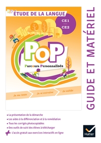 POP - Parcours personnalisés en Etude de la langue CE1/CE2, Guide pédagogique + accès numérique