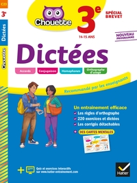 DICTEES 3E SPECIAL BREVET - CAHIER D'ENTRAINEMENT EN ORTHOGRAPHE