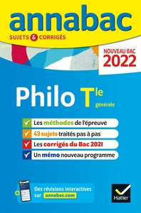 Annales du bac Annabac 2022 Philosophie Tle générale