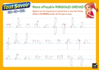 MEMO EFFACABLE LETTRES CURSIVES