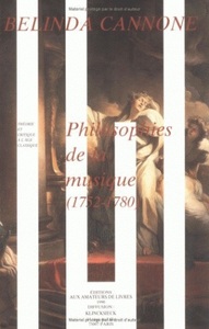 PHILOSOPHIES DE LA MUSIQUE, 1752-1789