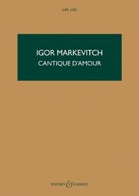 HAWKES POCKET SCORES - HPS 1105 - CANTIQUE D'AMOUR - HPS 1105. ORCHESTRA. PARTITION D'ETUDE.