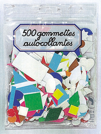 500 GOMMETTES AUTOCOLLANTES ASSORTIES