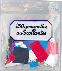 250 GOMMETTES AUTOCOLLANTES ASSORTIES