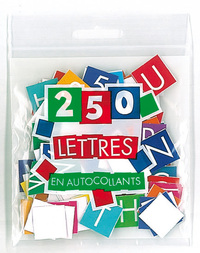 250 LETTRES EN AUTOCOLLANTS (SANS SUPPORT)