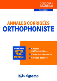 Annales corrigées orthophoniste