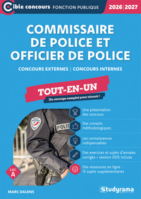 Commissaire de police et officier de police – Tout-en-un (Catégorie A – Concours 2026-2027)