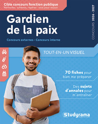 Gardien de la paix – Tout-en-un visuel 2026-2027 (Concours externe – Concours interne)