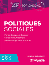 TOP CHRONO - POLITIQUES SOCIALES - CONCOURS 2024  MEMO + QCM