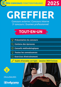 Greffier – Tout-en-un (Catégories A et B – Concours 2025-2026)