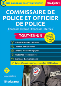 CIBLE CONCOURS FONCTION PUBLIQUE - COMMISSAIRE DE POLICE ET OFFICIER DE POLICE  TOUT-EN-UN (CATEGOR