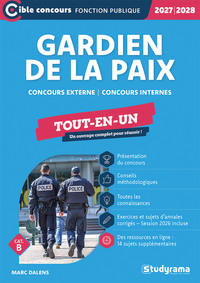 Gardien de la paix – Tout-en-un (Catégorie B – Concours 2027-2028)