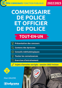 COMMISSAIRE DE POLICE ET OFFICIER DE POLICE  TOUT-EN-UN (CATEGORIE A  CONCOURS 2022-2023)