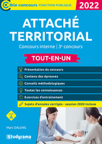 ATTACHE TERRITORIAL  CONCOURS INTERNE / 3E CONCOURS - 2022