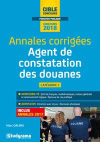 Annales corrigées agent principal de constatation des douanes de 2e classe