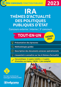 CONCOURS DES IRA  THEMES D ACTUALITE DES POLITIQUES PUBLIQUES D ETAT (CATEGORIE A  EDITION 2023) -