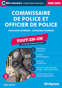 Commissaire de police et officier de police – Tout-en-un (Catégorie A – Concours 2025-2026)