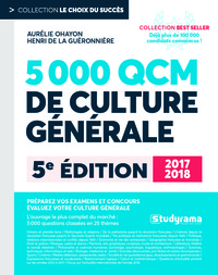 5000 qcm de culture générale 2017/2018