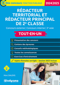 CIBLE CONCOURS FONCTION PUBLIQUE - REDACTEUR TERRITORIAL  REDACTEUR PRINCIPAL DE 2E CLASSE (CONCOUR