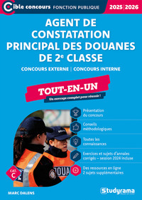 Agent de constatation principal des douanes de 2e classe – Tout-en-un (Catégorie C – Concours 2025-2026)