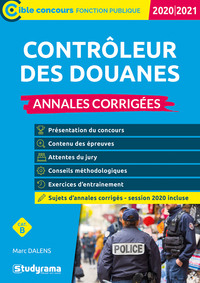 Contrôleur des douanes Annales corrigées