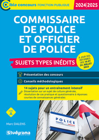 CIBLE CONCOURS FONCTION PUBLIQUE - COMMISSAIRE DE POLICE ET OFFICIER DE POLICE  SUJETS TYPES INEDIT