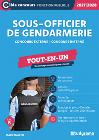 Sous-officier de gendarmerie – Tout-en-un (Catégorie B – Concours 2027-2028)