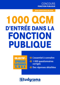 1000 QCM d'entrée dans la fonction publique