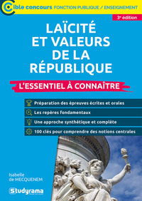 LAICITE ET VALEURS DE LA REPUBLIQUE  LESSENTIEL A CONNAITRE (CATEGORIES A ET B  3E EDITION) - CONCOU