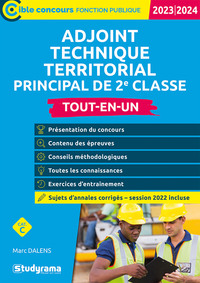 CIBLE CONCOURS FONCTION PUBLIQUE - ADJOINT TECHNIQUE TERRITORIAL PRINCIPAL DE 2E CLASSE 2020 - TOUT-