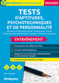 CIBLE CONCOURS FONCTION PUBLIQUE - TESTS D APTITUDES, PSYCHOTECHNIQUES ET DE PERSONNALITE  ENTRAINE