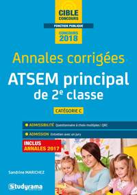 Annales corrigées atsem principal de 2e classe