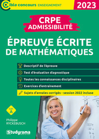 CRPE – Admissibilité – Épreuve de mathématiques (Concours 2023)