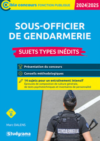 Sous-officier de gendarmerie – Sujets types inédits (Catégorie B – Concours 2024-2025)