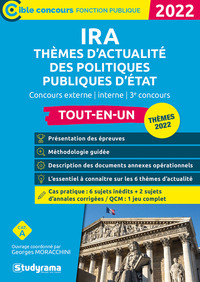 IRA  THEMES D'ACTUALITE DES POLITIQUES PUBLIQUES D'ETAT - CONCOURS EXTERNE - INTERNE - 3E CONCOURS