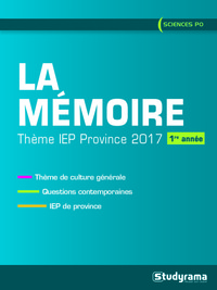 La mémoire : Thème iep province 2017 (1ere année)