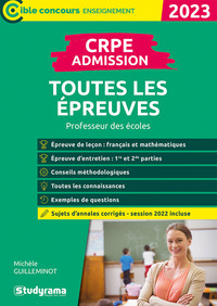 CRPE  – Admission – Toutes les épreuves