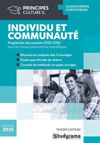 PRINCIPES - INDIVIDU ET COMMUNAUTE - PROGRAMME DES SESSIONS 2025-2026 POUR LES CLASSES PREPARATOIRES