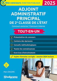 Adjoint administratif principal de 2e classe de l’État – Tout-en-un (Catégorie C – Concours 2025)