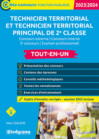 CIBLE CONCOURS FONCTION PUBLIQUE - TECHNICIEN TERRITORIAL ET TECHNICIEN TERRITORIAL PRINCIPAL DE 2E